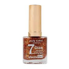 vernis a ongles paillette transparent orange