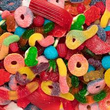 1 kg de mélange de bonbons lisses et acidulé