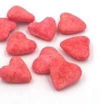 cœur fourré fraise sucré